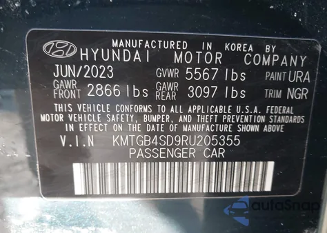 2024 Genesis G80 3.5T Sport Awd из США, поврежденный, VIN KMTGB4SD9RU205355